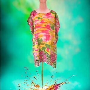 CLUB Z COLLECTION MEDIUM BATHING SUIT SWIM WEAR BEACH SUMMER COVER UP DRESS
